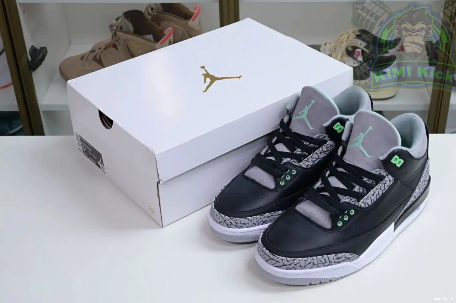 Green Glow Jordan Kimikick Air 3 0721